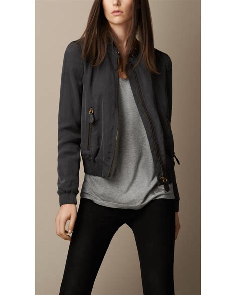 burberry bomber jacket women|burberry lightweight jacket women.